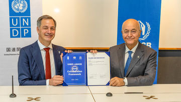 UNHCRとUNDP、避難を余儀なくされた人々への包摂と解決策を促進するための新たなパートナーシップを開始