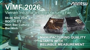 アンリツ、Vietnam Industrial and Manufacturing Fair 2026に出展