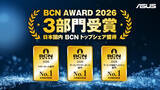 「ASUS、BCN Awardにて3部門を受賞。マザーボード部門は21年連続受賞を達成」の画像1