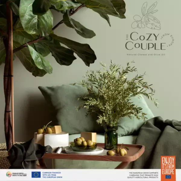 EU産ナチュラルチーズとオリーブオイルのキャンペーン "The Cozy Couple（ザ・コージー・カップル）"がスタート