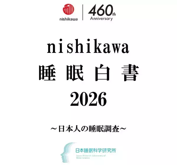 【1万人の睡眠実態調査】『nishikawa 睡眠白書 2026』9月3日「秋の睡眠の日」に公開！　休日の寝だめが招く「社会的時差ボケ」と子どもの睡眠不足の実態