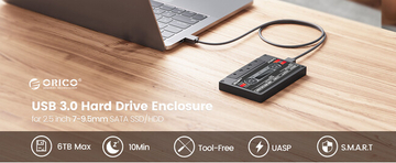 ORICO、レトロなヴィンテージデザインの2.5インチHDDケースを発表--UASP対応USB 3.0で従来比70%高速転送・工具不要3秒装着・ホットスワップ対応・幅広い互換性
