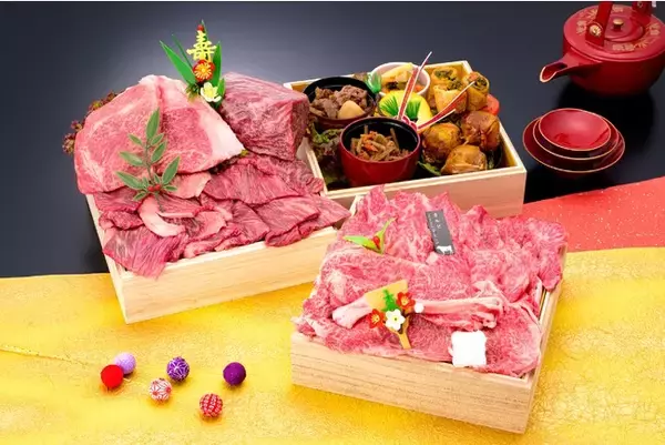 「【予約注文受付中】～コロナ禍で足を運べない人たちへ山形の魅力を届ける～多くの料理人を虜にした“山形牛”をたっぷり使った贅沢なおせち『山形牛肉おせち』」の画像