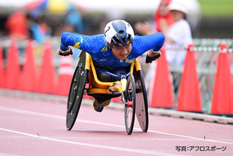 モリサワ所属の佐藤友祈選手が７月５日開催の「日本グランプリシリーズ 鳥取大会 布施スプリント2026」の100ｍの種目で第1レース1位、第2レース2位