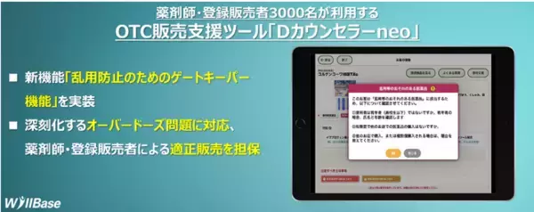 OTC販売支援ツールに新機能「乱用防止のためのゲートキーパー機能」を実装！