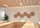 「オフィスの音環境を改善する木製の音響調整部材を新発売」の画像1