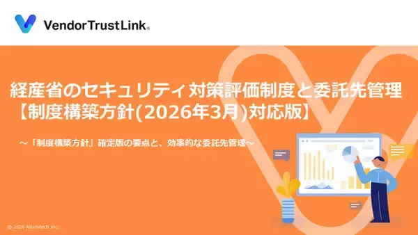 【無料配布】アトミテック、「サプライチェーン強化に向けたセキュリティ対策評価制度」解説ホワイトペーパー（「制度構築方針」対応版）を公開