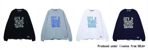 世界的スポーツアパレルブランド NUTMEG から、UCLA アパレルアイテムが登場。2024年10月18日（金）よりオンラインストアにて販売スタート。