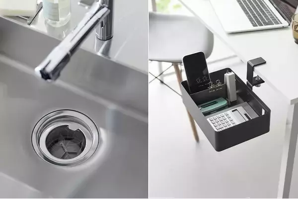 【山崎実業 新商品のお知らせ】 汚れた排水口ネットになるべく触れずに交換できるホルダーや、小物収納に便利なスチール製ラックなど、新商品が発売になりました。