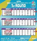 「【第26回地域フットサルチャンピオンズリーグ】決勝ラウンド進出チーム決定！」の画像1