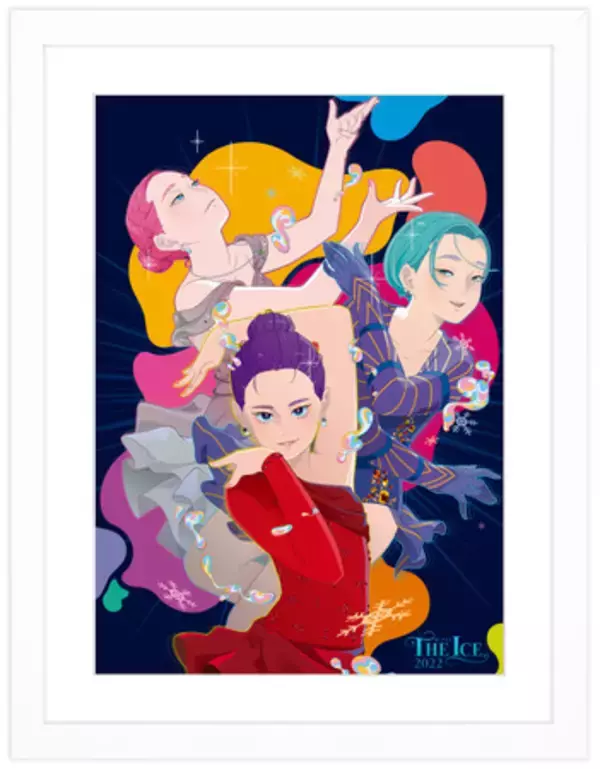 「THE ICE 2022」坂本花織・三原舞依・宮原知子 × 人気イラストレーターMITSUME オリジナルコラボイラスト絵画を販売！