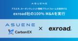 「exroad、アスエネグループに参画 - Carbon EXによる吸収合併・事業統合を検討」の画像1