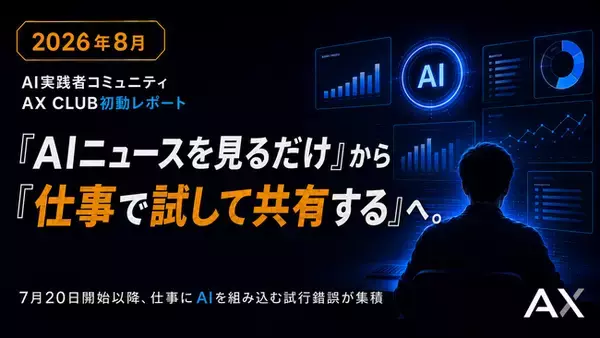 「AIニュースを見るだけ」から「仕事で試して共有する」へ。AX CLUB、開始3週間で投稿者1人あたり5件超の実践ログが集積｜株式会社AX