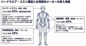 【台湾情報】ヒト型ロボット市場4.7兆ドルへ、台湾メーカーが「脱中国」需要狙う＜ワイズ機械業界ジャーナル2026年8月第２週号発行＞