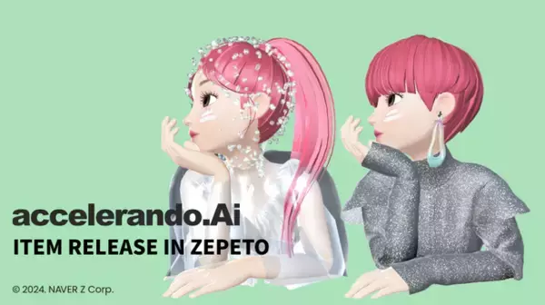人と生成AIが創造する“華やか×繊細”なアクセサリー。ZEPETOアバターに向けた新アイテムがファッションブランド「accelerando.Ai」より初登場！