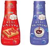 「“フルーツを絞り出す”ように、ボトルを押すだけ「カンピー　ボトルでジャム（いちご・ブルーベリー）」を新発売」の画像1