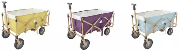 カラフルロゴスシリーズからキャリーカートが登場！「LOGOS Life 丸洗いキャリーカート（カラフルロゴス）」3色 新発売！