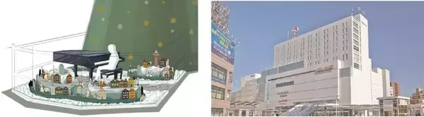【相模大野ステーションスクエア】相模原市南区と連携「相模大野ステーションピアノ」を12月13日（金）～開催！高さ12mのクリスマスツリーと一体化したアート作品が相模大野のクリスマスを盛り上げます