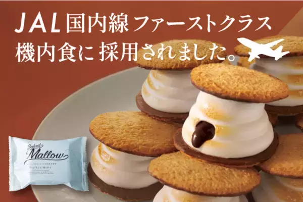ふわふわの焼マシュマロスイーツ【ベイクドマロウ】がJAL国内線ファーストクラス機内食にて提供中！