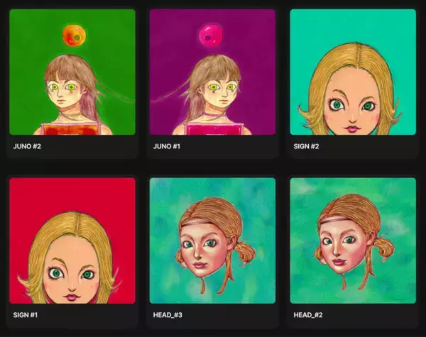 イラストレーター「HAJIME YOSHIMOTO」、新作NFTコレクションを公開。女性をモチーフに独自のタッチで表現した合計7種の作品をNFTアートとしてRaribleで販売開始。