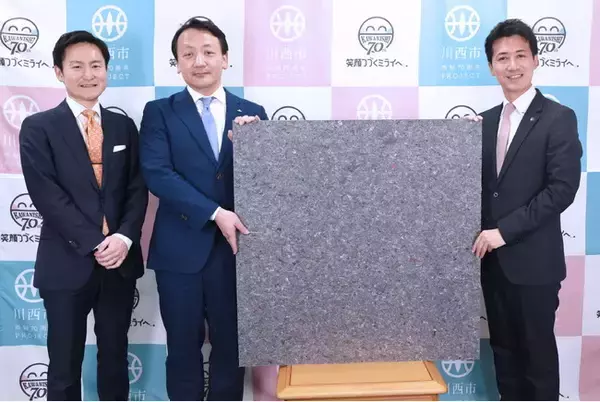 【兵庫県川西市2024】 エイチ・ツー・オー リテイリング(株)から防災マットの寄贈