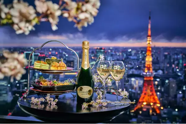 都会の夜空に咲き誇る桜を『ペリエ ジュエ』とともに愛でるひととき。アンダーズ 東京の「夜桜プレミアムビュープラン」1日18組限定、2026年4月10日（金）から4月26日（日）まで