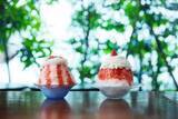 「【期間限定】夏の涼を味わう「かき氷フェア」開催!　王道人気の「苺とマスカルポーネ」や真っ黒濃厚な「黒ごま」など、個性豊かな12種類のかき氷が新登場。」の画像1