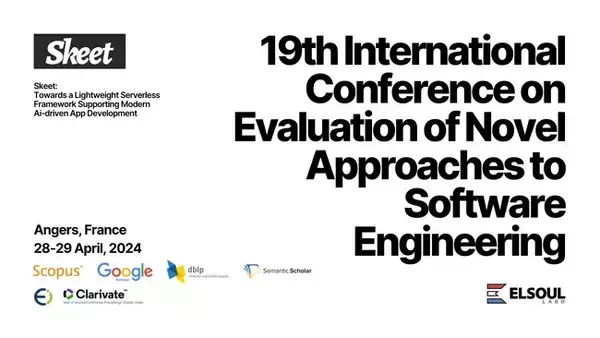 AI 時代のサーバーレスフレームワーク Skeet に関する研究論文をソフトウェアの国際カンファレンス ENASE 2024 で発表