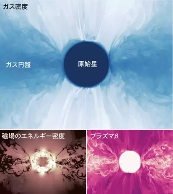 ⾚ちゃん星がガスを食べて成長する様子を大規模３次元シミュレーションで世界初観測！