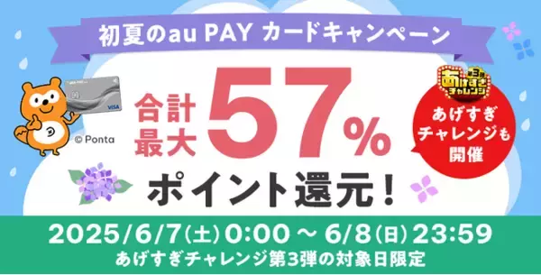 au PAY ふるさと納税、条件達成で最大4%のポイント還元や抽選で最大31%のポイントがあたる「初夏のau PAY カードキャンペーン」を開催