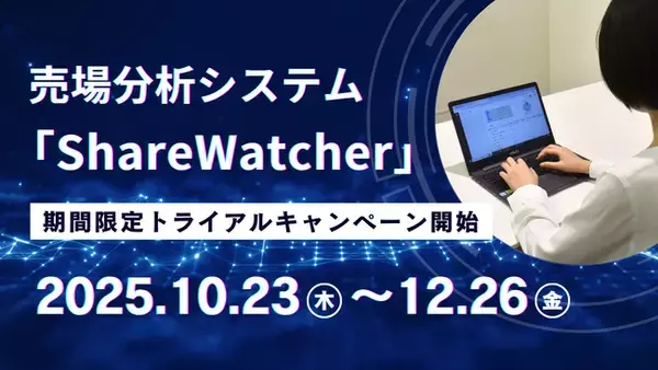 売場の可視化、もう目視は不要。 AI搭載 「ShareWatcher」 無償トライアルで売場掌握を加速