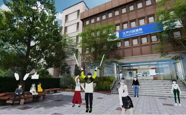「誰一人取り残さない共生社会」をバーチャル空間で実現することを目指し、江戸川区とクラスター、24時間365日寄り添う次世代型「江戸川区メタバース区役所」を2026年4月15日に開設