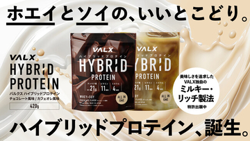 【発売直後に完売続出】Amazonや楽天市場でも1位(※)を獲得した「VALX ハイブリッドプロテイン」に待望の420gサイズが登場！