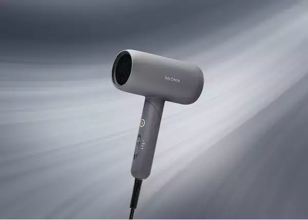 「SALONIA」から高機能プレミアムライン第2弾「速乾シルク髪ドライヤー」6月17日新発売　風の当たる面積を広げ、髪全体を低温風で一気にドライ　乾燥時間約65%短縮 *、ツヤ変化率アップ**