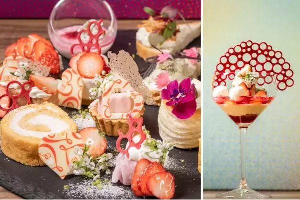 名古屋・ミッドランドスクエア41Fの絶景とともに　桜と春を感じる食材で彩るアフタヌーンティー　春をイメージした「櫻雫パフェ」も登場