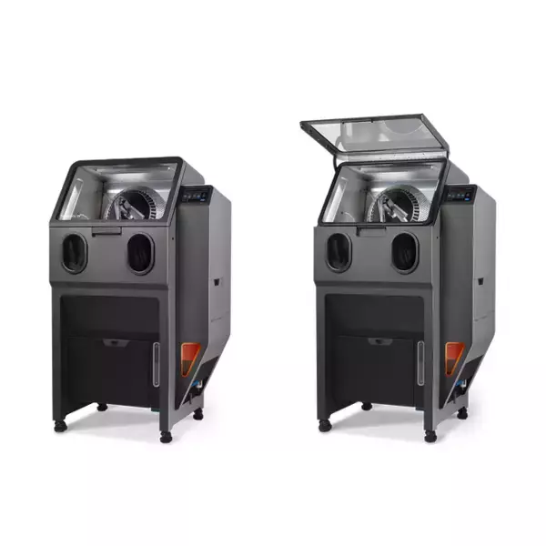 Formlabs、SLSプリント品を30分以内で工業品質に仕上げる自動ブラスト・研磨装置Fuse Blast発表。プリントスピードも30％高速化。SLSでの金型レス小ロット量産を大幅効率化へ。