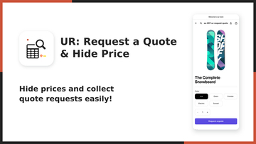 【海外向け】EC アプリ「UR: Request a Quote＆Hide Price」を株式会社 UnReact がリリース