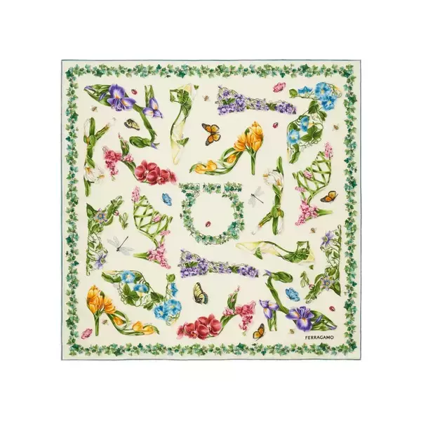 「【FERRAGAMO】2026年 春夏コレクションにフォーカスした”Floating Silk Garden”ポップアップストアを銀座三越にて開催」の画像