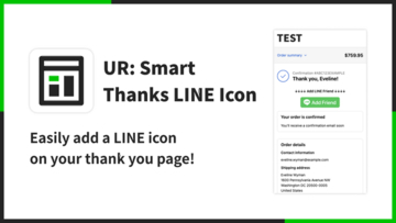 【海外向け】EC アプリ「UR: Smart Thanks LINE Icon」を株式会社 UnReact がリリース