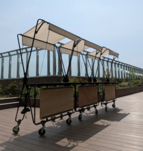 広島駅ビル　minamoa（ミナモア）にてマルシェ用什器ORIICHIを採用