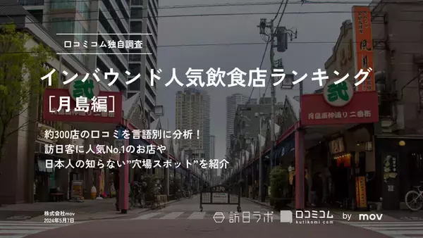 【独自調査】外国人に人気の飲食店ランキング［月島編］もんじゃの街で最も外国語口コミを集めた飲食店は？：インバウンド人気飲食店ランキング　#インバウンドMEO