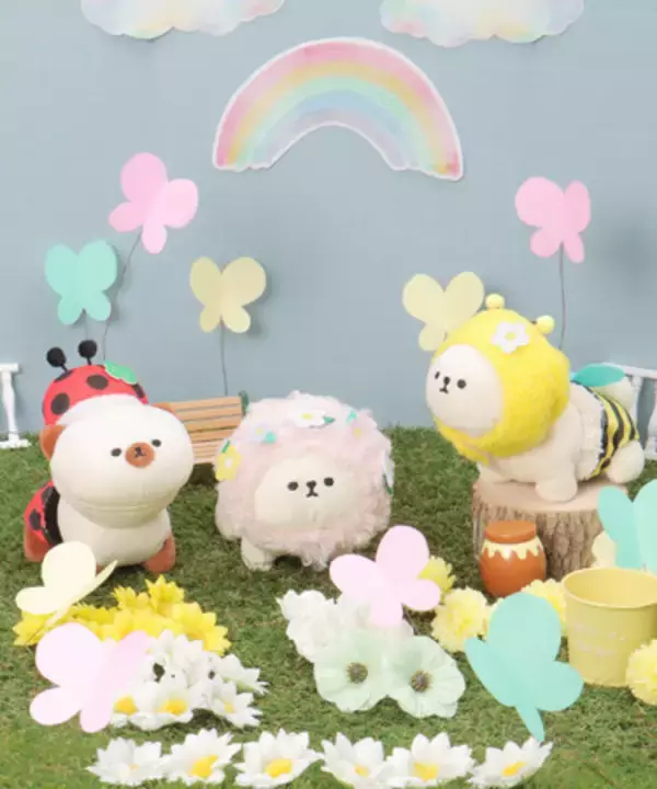 【アパレル専門店コックス】ビジョンフリーゼのマスコット「PLUFFY」より【LBC限定】花畑モチーフの着せ替えアイテムが登場！
