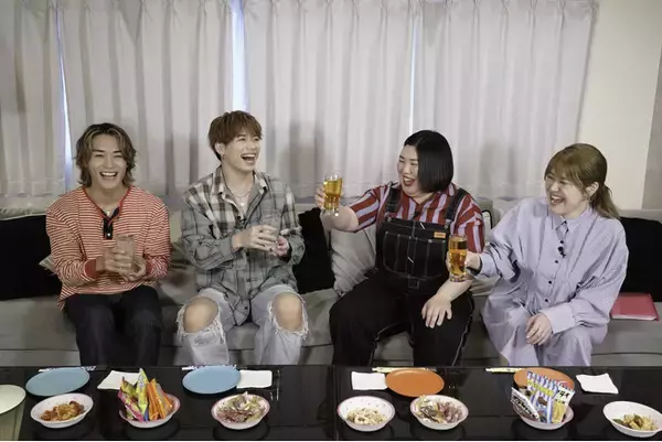 LDHから来たゲストなので乾杯はレモンサワーで！『つまみは紅しょうが　男子～宅飲みするからウチ来ぃや～』