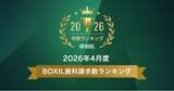 「SaaS比較サイト「BOXIL」2026年4月度資料請求数ランキングを発表」の画像1