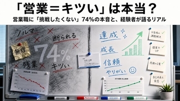 「営業＝キツい」は本当？　営業職に「挑戦したくない」74%の本音と、経験者が語るリアル