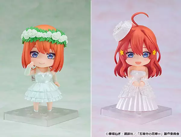 TVスペシャルアニメ『五等分の花嫁∽』より、「中野四葉 ウエディングドレスVer.」、「中野五月 ウエディングドレスVer.」がねんどろいどで登場です！