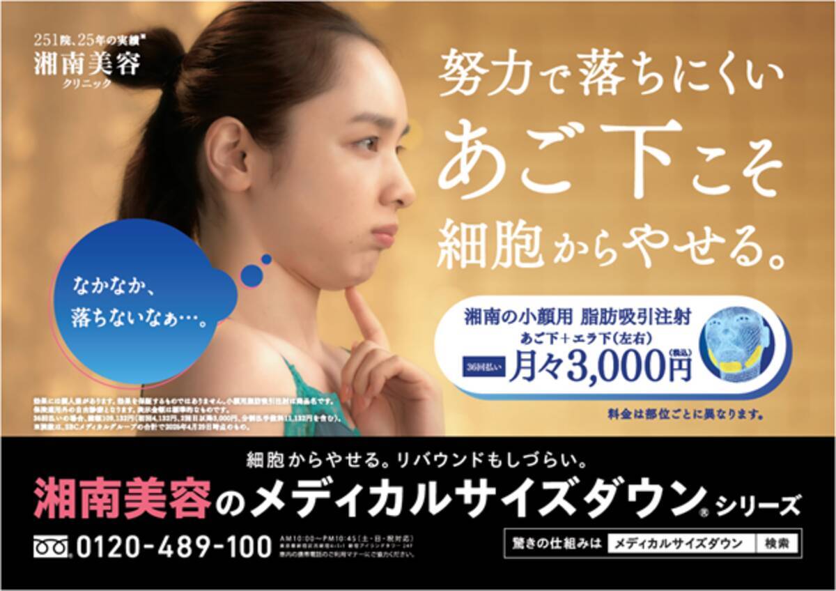 湘南美容クリニック、6月16日(月)よりJR首都圏全線で「メディカルサイズダウン(R)」シリーズ電車広告を展開 - エキサイトニュース