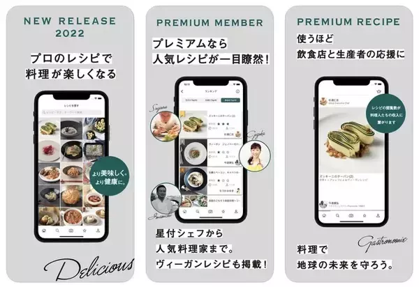 ＜業界初＞レシピを見ると飲食店の収入になる飲食店応援アプリ『foodrobe』iOS版　2022年3月29日（火）ローンチ！