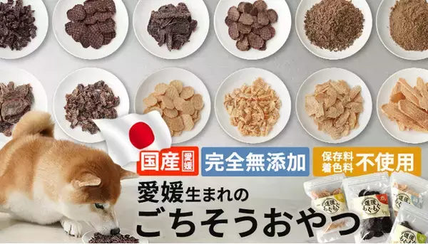 「迷惑者が人気者に！？ 鹿・猪の“未利用資源”を活かした愛媛県産無添加ペットおやつ「道後もぐもぐ」を発売いたします。- 愛媛県で深刻化する獣害問題への貢献をめざすサステナブルおやつ -」の画像