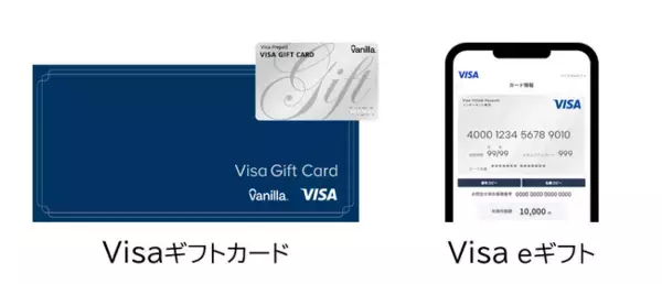 「Visaギフトカード・Visa eギフト」 Amazonで発売開始